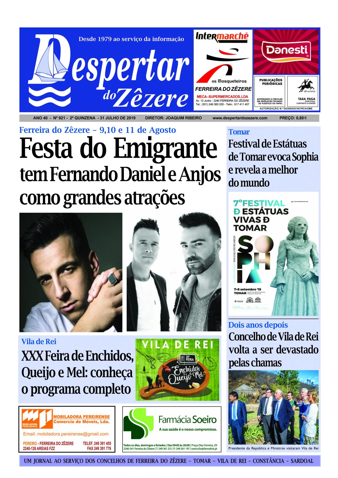 Capa do número 921 de 31 de julho 2019