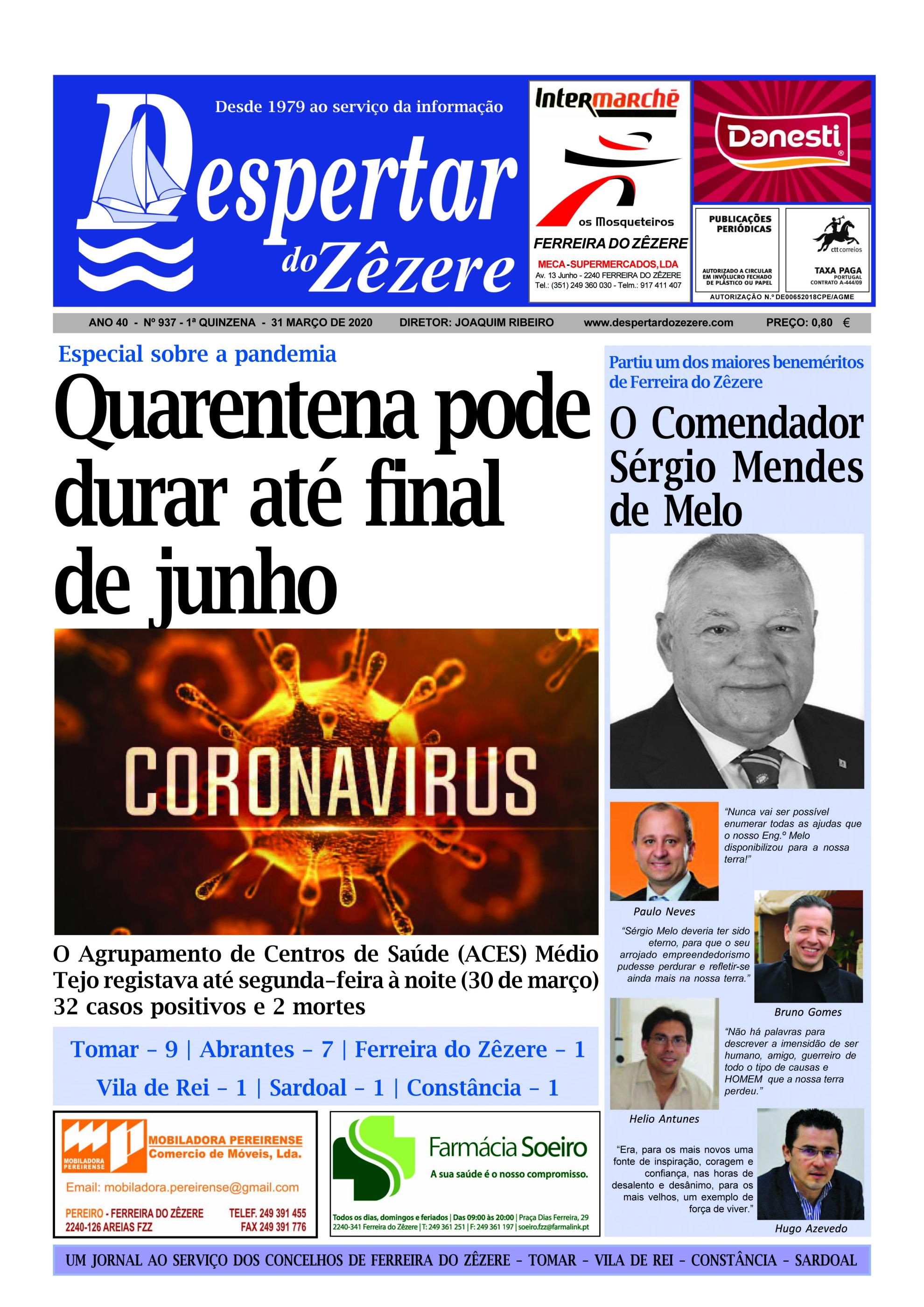 Capa do número 937 de 31 de março de 2020